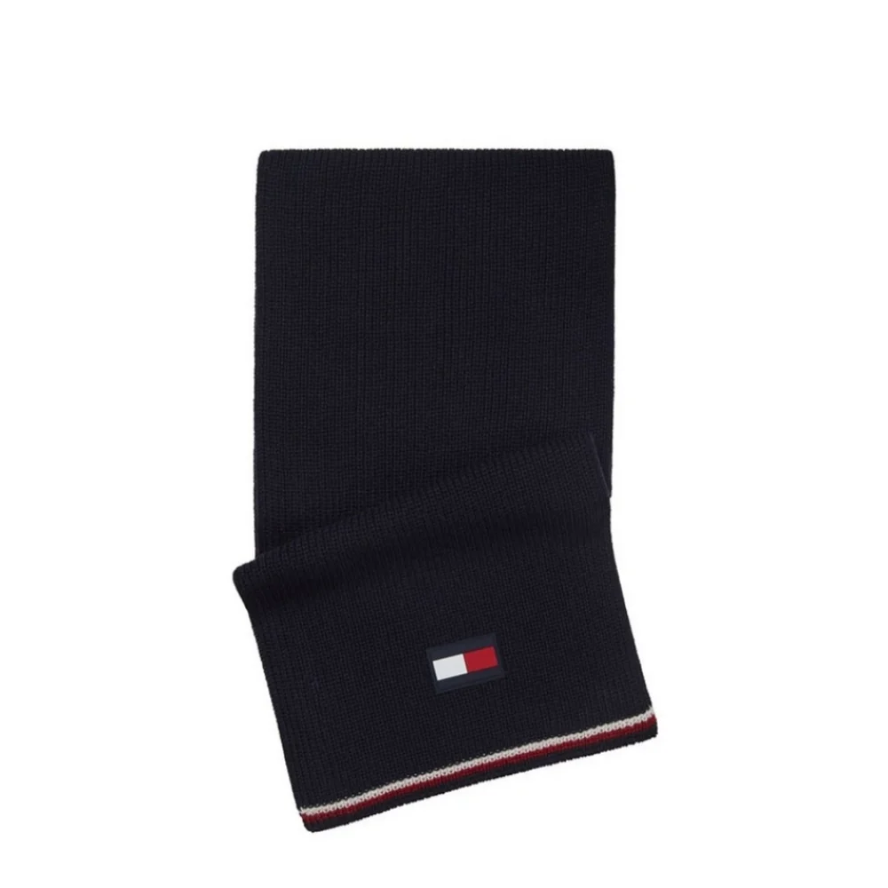 Tommy Hilfiger * men's blue logo scarf NWT